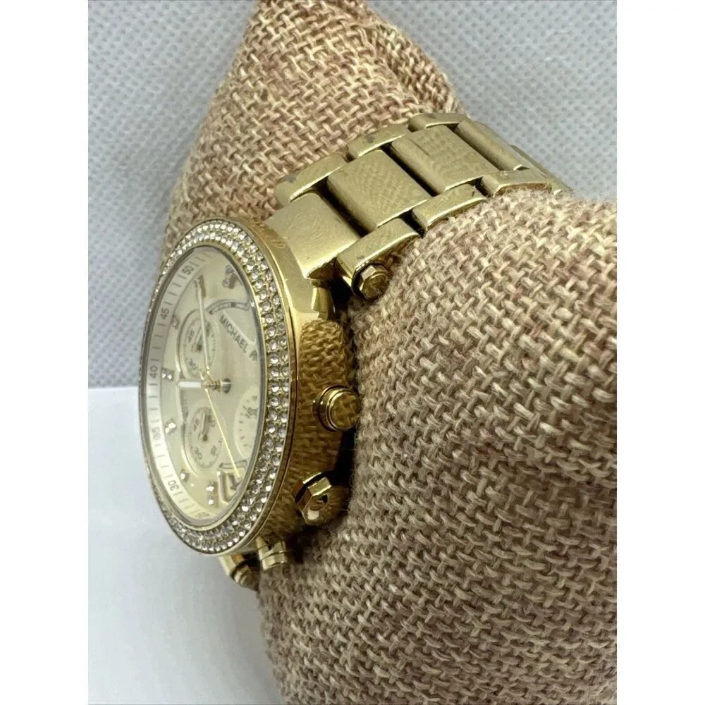 Michael Kors Parker MK5354 Women's Gold Stainless Steel Analog Dial Watch JNA641